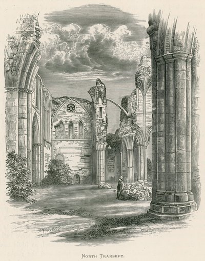 Abbaye de Melrose, Transept nord - Alexander Francis Lydon